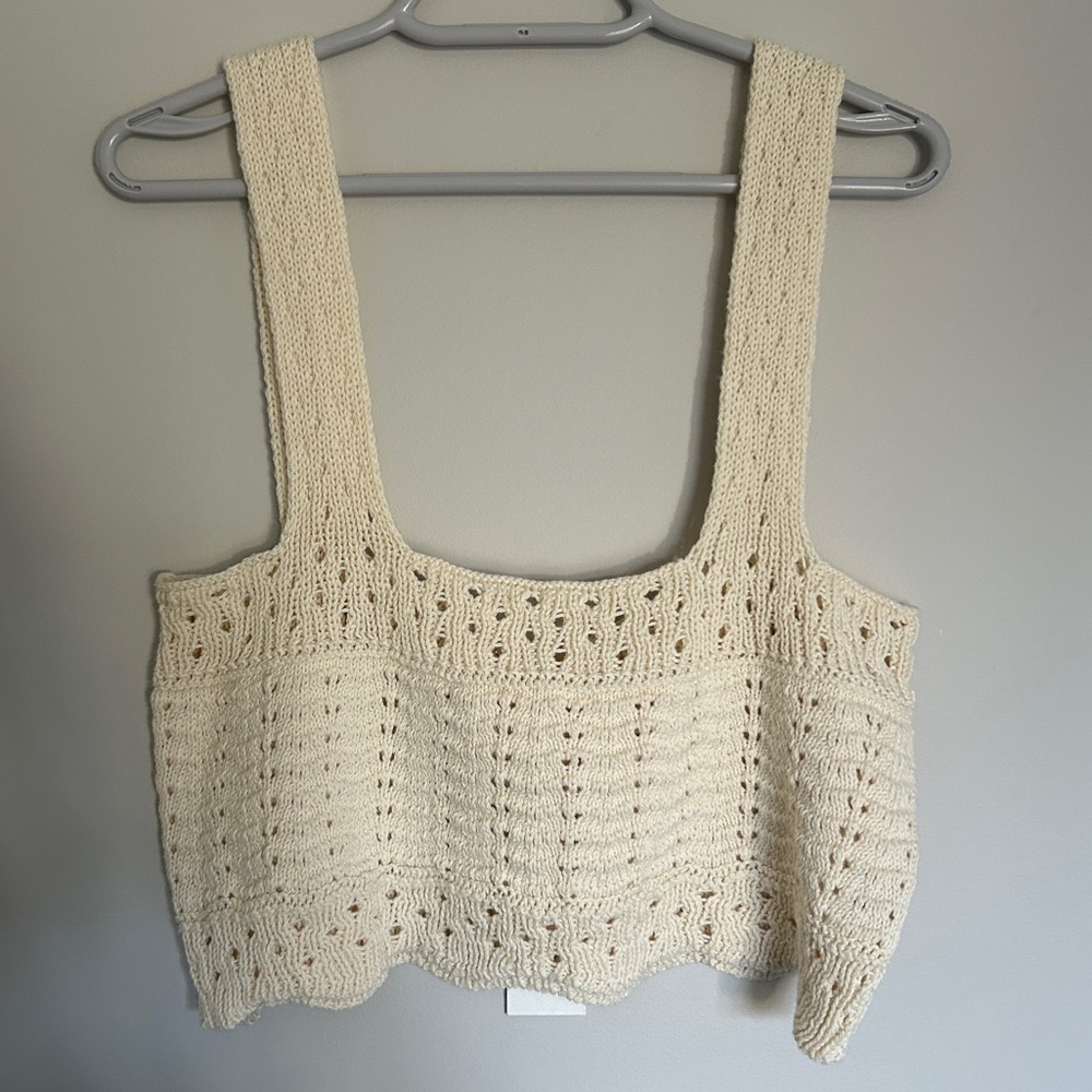 NWT Laude the Label Lyric crochet crop top